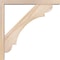 Ekena Millwork Olympic Block Smooth Bracket w/ Offset Brace, Douglas Fir, 3 1/2"W x 22"D x 22"H BKT0402X22X22OLY05SDF - alternate 4